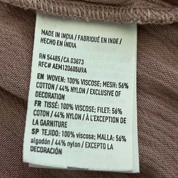 American Eagle Outfitters Fairycore Boho Festival Bell Sleeve Top Small - Picture 10 of 15